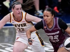 Tempo cai para Fever pela terceira derrota consecutiva, perde Brittney Sykes devido a lesão