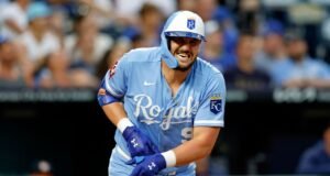 Vinnie Pasquantino, do Royals, sai seis semanas após cirurgia na mão
