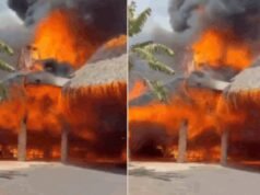 Ver: Incêndio envolve lodge de praia na República Dominicana; 1 morto, 1.700 evacuados