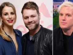 Vogue Williams ‘chateada’ depois que Jamie Laing menciona o ex Brian McFadden no podcast
