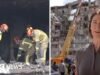 Ver: Ataque ruso deja un enorme agujero en un edificio residencial de Kyiv