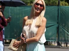 Tess Daly vista con anillo de bodas en Wimbledon dos meses después de la separación de Vernon Kay