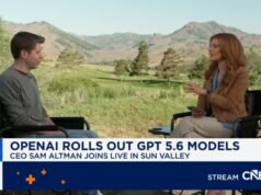 El modelo de IA más nuevo de OpenAI es un 54% más eficiente en cuanto a tokens en codificación agente, cube Altman a CNBC
