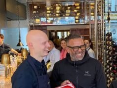 Surpresa quando o famoso chef sai do restaurante favorito de Sir David Beckham
