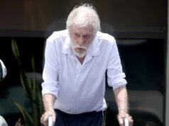 Dick Van Dyke, 100 anos, se apoia em um andador enquanto desfruta de um raro passeio romântico com sua esposa Arlene em Los Angeles