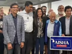‘Índio-americano endossando um paquistanês-americano’: Ro Khanna apóia a candidata Aisha Farooqi