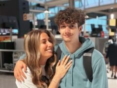 Stacey Solomon diz que ‘doeu o coração’ quando ela se despediu do filho no aeroporto