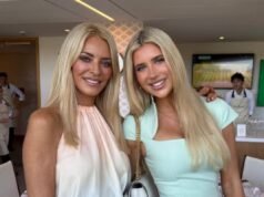 Tess Daly se reúne con su hija doble en Wimbledon después de la separación de Vernon Kay