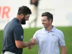 Rory McIlroy dá as boas-vindas a Jon Rahm, campo lotado do Scottish Open