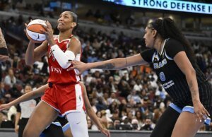 O standing de A’ja Wilson não está claro enquanto os Ases se preparam para o Sky