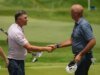 Stewart Cink e Padraig Harrington se prepararam para outro confronto do US Senior Open