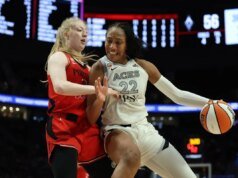 A’ja Wilson cai 32 após lesão enquanto Aces vence Hearth