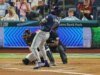 Junior Caminero de Rays (distribuído) após HBP no All-Star Sport