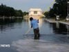 Ex atleta olímpico acusado de presuntamente destrozar el Washington Reflecting Pool