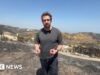 ‘Este paisaje está completamente carbonizado’: dentro del pueblo en el epicentro de los incendios forestales en España