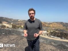 ‘Este paisaje está completamente carbonizado’: dentro del pueblo en el epicentro de los incendios forestales en España