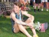 La corredora olímpica estadounidense Nikki Hiltz, que se identifica como transgénero no binaria, reacciona al fallo de la Corte Suprema