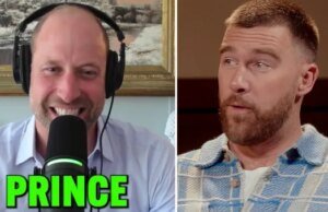 El príncipe William hace una aparición sorpresa en el podcast de Travis Kelce después de una broma sobre la boda
