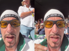 ‘¡ESTOY DE VUELTA!’ Sacha Baron Cohen alimenta los rumores sobre la película de Ali G con su aparición en Wimbledon