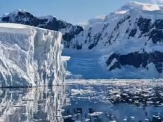 Los científicos descubren una estructura gigante en forma de abanico debajo de la capa de hielo de la Antártida