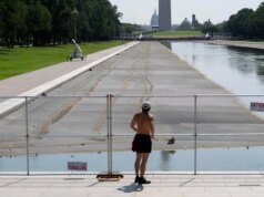 Trump cube que Reflecting Pool ha sido drenado para reparaciones