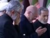 Ver: Ghalibaf y Araghchi de Irán se emocionan cuando comienza el funeral de Jamenei