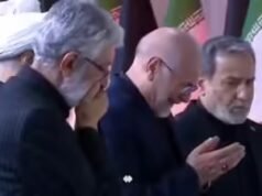 Ver: Ghalibaf y Araghchi de Irán se emocionan cuando comienza el funeral de Jamenei