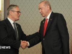 Starmer recibió armas y municiones del presidente turco en la OTAN
