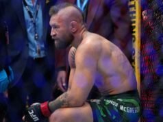 Conor McGregor promete retornar após sofrer lesão no UFC 329