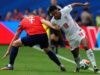 Inglaterra marca na Copa do Mundo x Noruega depois que a bola parece atingir o cabo da câmera
