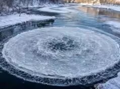 Cada invierno, los ríos canadienses producen círculos gigantes de hielo que giran. Los científicos ahora saben por qué