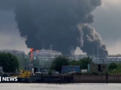 Ucrania ataca importante terminal petrolera en San Petersburgo, Rusia