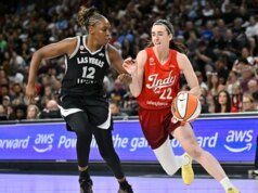Caitlin Clark rompe el récord de la WNBA mientras Fever humilla a la campeona defensora Aces en Las Vegas