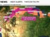Los mapas muestran amenazas de inundaciones y calor extremo en EE. UU.