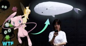 Suaves robots voladores inspirados en Disney, Studio Ghibli y Pokémon