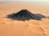 Vulcão negro do Saara e cratera em forma de caveira capturadas em impressionante foto de astronauta da NASA