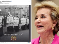 El Departamento de Educación de Trump celebra la ‘historia estadounidense’ con una foto antigua del Reino Unido