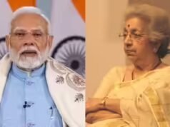 O PM Narendra Modi presta homenagem a Vijaya Mehta quando ela falece aos 91
