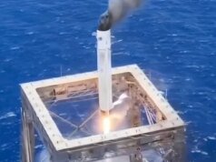 La respuesta de China a los cohetes reutilizables de SpaceX literalmente atrapa a los propulsores en una purple