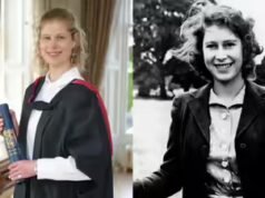 Las fotos de graduación de Girl Louise provocan revuelo cuando los fanáticos reales ven a la joven reina Isabel II en ella