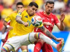 Suíça quebra corações colombianos com primeira vitória nos pênaltis
