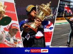 Todas as NOVE vitórias recordes de Hamilton no GP da Inglaterra