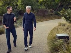 Tim Cook dinner y John Ternus asisten juntos a la conferencia de Solar Valley