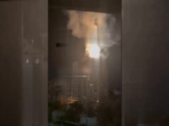 Assista: Prédio de apartamentos de 9 andares em Kiev desaba parcialmente após ataque russo; moradores presos